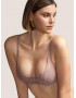 Andres Sarda Switzer 3311116-VIR, Σουτιέν Push Up με μπανέλα και διαφάνεια, ΣΑΠΙΟ ΜΗΛΟ